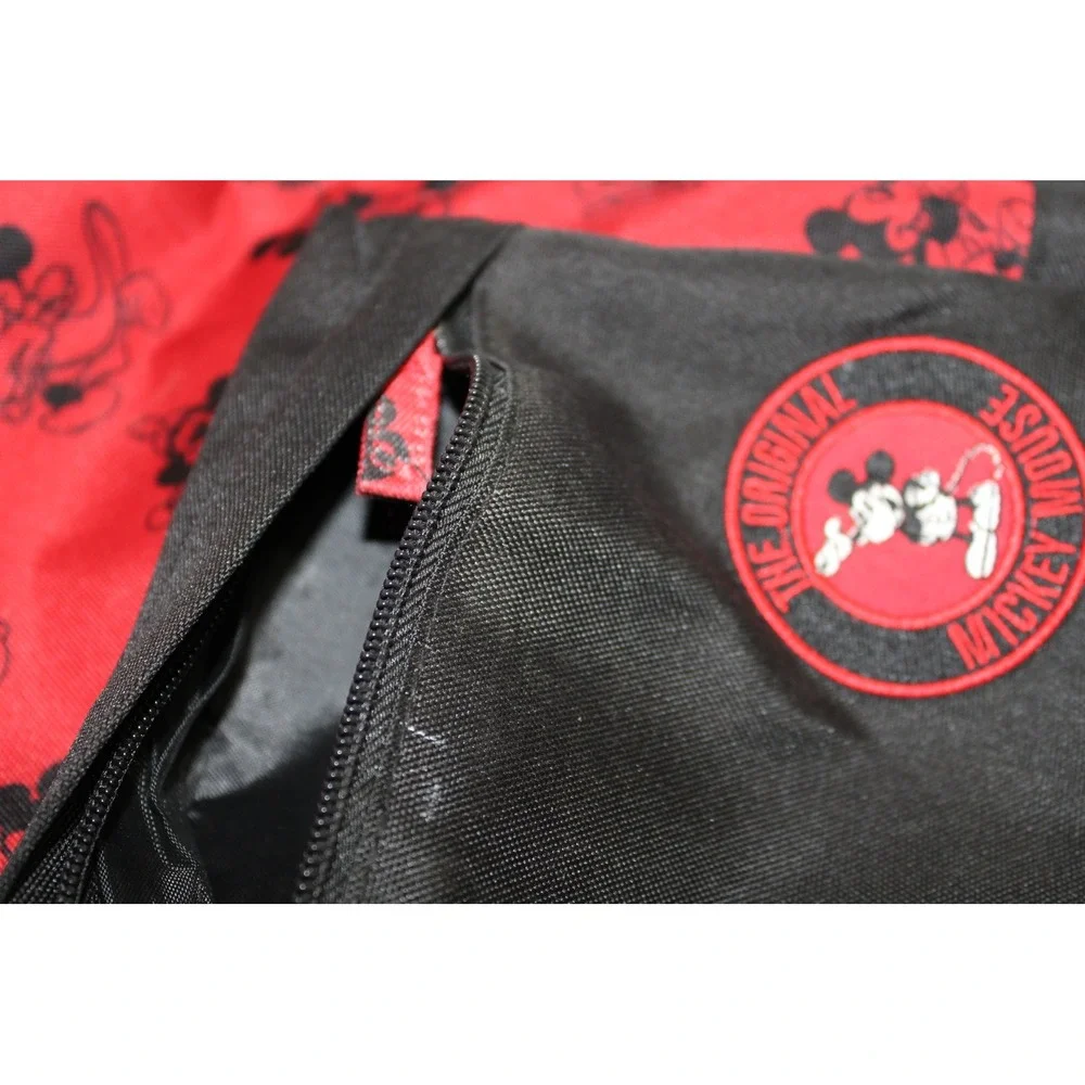 Disney Mickey Mouse Red Black Sketch Print Backpack Bookbag Laptop Sleeve
